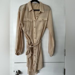 Sabo Skirt Belted Shirt Dress